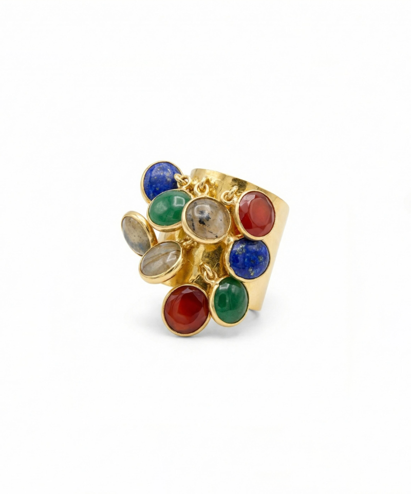 Перстень Осколки витражей Red/Green/Blue