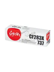 Картридж Sakura CF283X/737 для HP, Canon, черный, 2200 к.