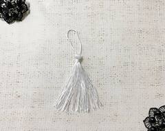 Кисть декоративная,L 8-8,5 см, белый