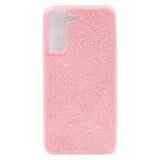 Силиконовый чехол блестящий Sparkle Case Блеск для Samsung Galaxy S21 FE (Розовый)