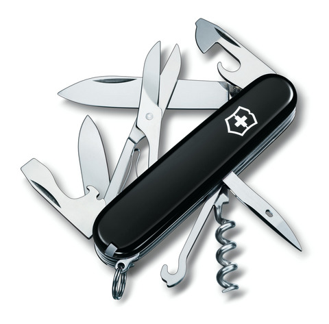 Складной многофункциональный нож Victorinox Climber (1.3703.3) 91 мм., цвет чёрный