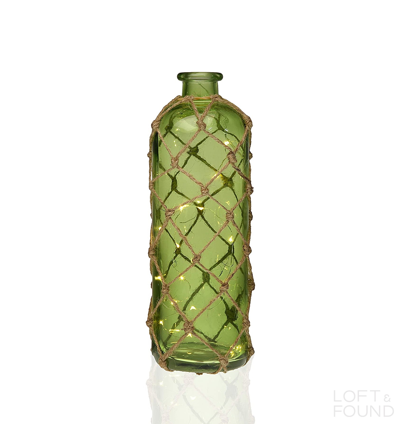 Ваза-бутылка GREEN LED BOTTLE