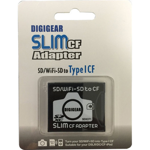 Адаптер для карты памяти DigiGear Slim SD / Wi-Fi SD to CompactFlash Type 1