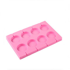 Форма силиконовая Леденец гладкий 8 ячеек. (диаметр 5 см)