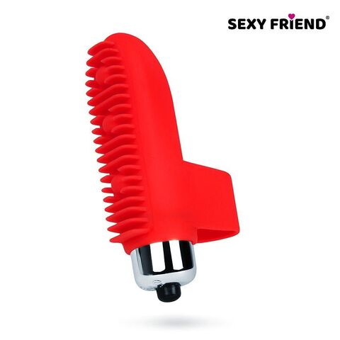 Красная вибронасадка на палец - Sexy Friend SEXY FRIEND СЕКСУАЛЬНАЯ ИГРА SF-40202