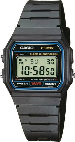 Часы Casio F-91W-1YEG