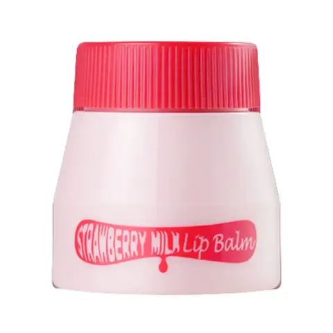 Welcos Kwailnara Strawberry Milk Lip Balm Бальзам для губ c экстрактом клубники, 10мл
