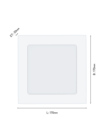 Встраиваемый светодиодный светильник Eglo FUEVA 1 94061
