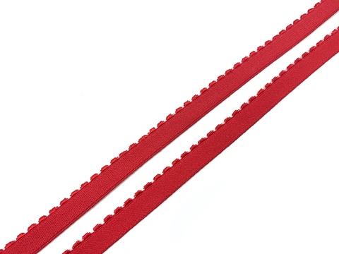 Резинка отделочная красная 12 мм (цв. 100)
