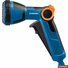 GRINDA X-S, с регулятором напора, душевой, 4 режима, курок спереди, двухкомпонентный, поливочный пистолет, PROLine (429165)