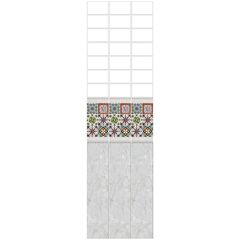 Панель ПВХ Novita 3D Мозаика цветная фон 2700х250мм