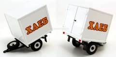 Trailer UAZ Van delivery of products, spare parts, goods 1:43 Agat Mossar Tantal