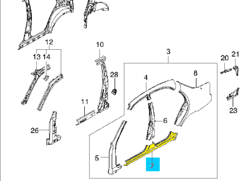 ПОРОГ ЛЕВЫЙ LANOS, CHANCE, SENS POTRYKUS