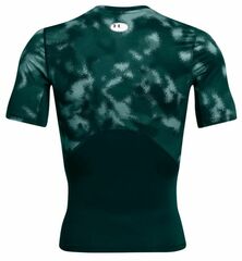 Теннисная футболка Under Armour HeatGear Printed Short Sleeve T-Shirt - hydro teal/white