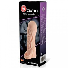 Насадка рельефная на пенис с кольцом Sitabella ОКОТО, с 1 втулкой, диаметр 41 мм