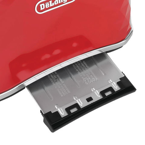 Тостер DELONGHI CTJ2103.R, 900 Вт, 2 тоста, разморозка, подогрев, решетка для булочек