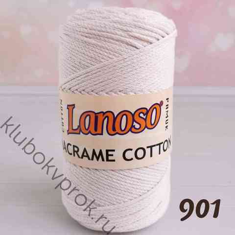 LANOSO MACRAME COTTON 901, Молочный