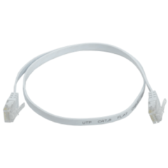 Патч-корд кабель UTP плоский 0,5м кат,6 ITK белый PC08-C06U-D05M-FL
