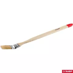 ЗУБР УНИВЕРСАЛ, 25 мм, 1?, светлая натуральная щетина, деревянная ручка, все виды ЛКМ, радиаторная кисть (01041-025) (12 штук)