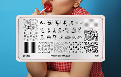 Пластина для стемпинга Go! Stamp 39 Pin Up