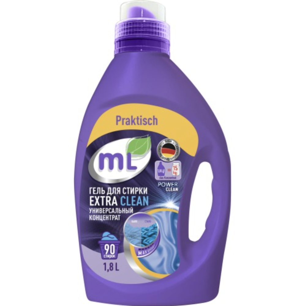 ML Гель для стирки EXTRA CLEAN универсальный концентрат, Meine Liebe, 1,8 л  – купить за 976 ₽ | Shvabra24 - товары для дома и красоты