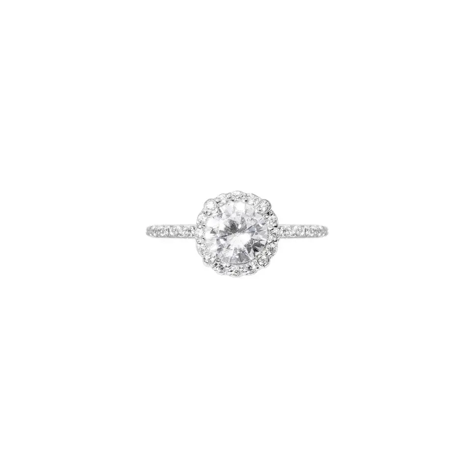 

Кольцо Hefty Ring Silver - Crystal