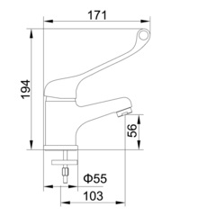 Смеситель для раковины Accoona A9041,