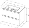 Allen Brau 1.E1002.PWM Тумба под раковину  Eclipse 80 1.E1002.PWM папирус матовый