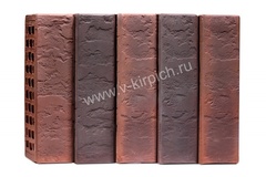 Кирпич лицевой Воротынский одинарный микс антик-кортен, терра