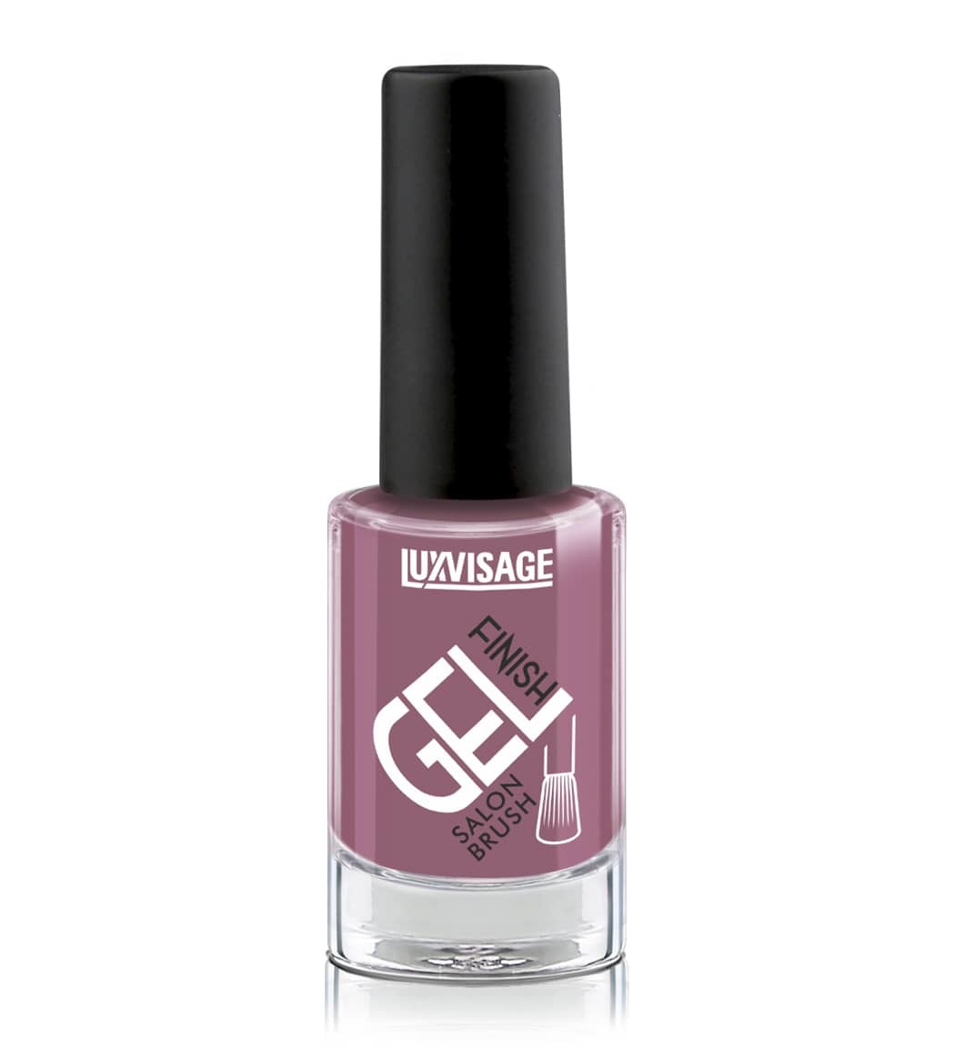 LuxVisage Лак для ногтей GEL finish тон 23(лилово-сливовый ) 9г