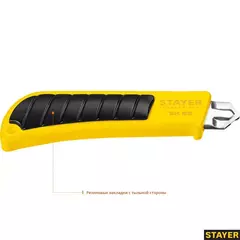 STAYER SK-25, 25 мм, нож с винтовым фиксатором, Professional (09173)
