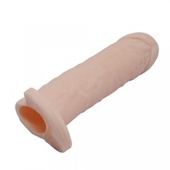 Насадка реалистичная с креплением на мошонку