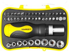 STAYER Compact-46, 46 предм., реверсивная отвертка с насадками (25084-H46)