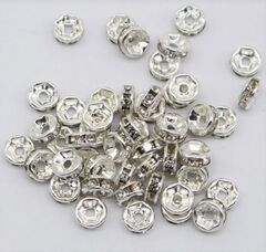 Бусина рондель стразы, р. 4 мм