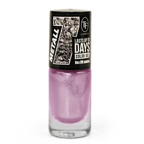 TF Лак для ногтей COLOR GEL METALL тон 343 Steel orchid/Стальная орхидея 8мл