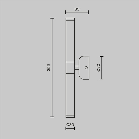 Настенный светодиодный светильник Maytoni Axis MOD106WL-L10G3K