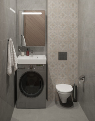 Раковина над стиральной машиной 60х61 Santek Клио 60 1WH501780 (с кронштейнами), керамика