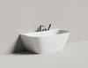 Salini 102517GF SOFIA WALL 160x80  Ванна, донный клапан "Click-Clack" цвет на выбор, сифон, интегрированный слив-перелив, покраска по RAL полностью