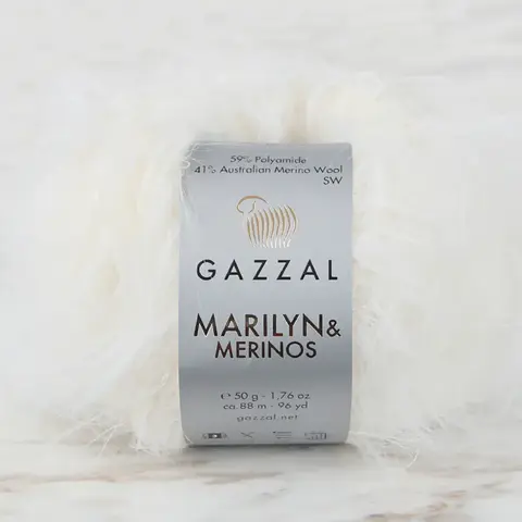 Пряжа Gazzal Marilyn & Merinos 8269 молочный