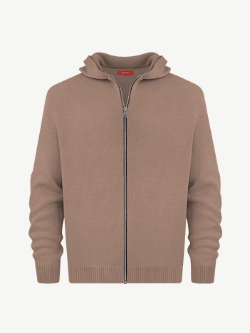 Толстовка на замке из мягкой шерсти