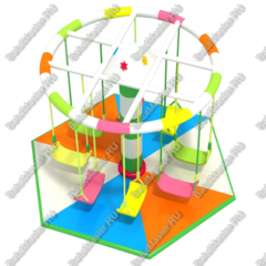 Электрическая карусель детская 4KIDS  "Веселый путешественник"