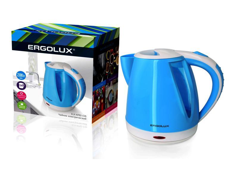 Чайник Ergolux ELX-KP02-C35 голубой/белый