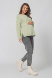 Джемпер для беременных и кормящих 19050 шалфей