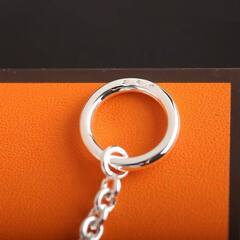 Колье сотуар длинное из неродированного серебра 925 пробы FARANDOL