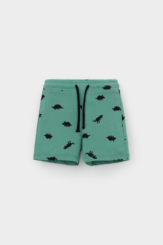 шорты  для мальчика  КР 400666/малахитово-зеленый,дино к558