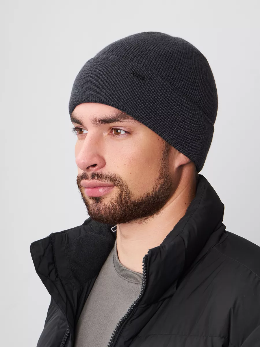 Шапка бини зимняя весенняя с флисом