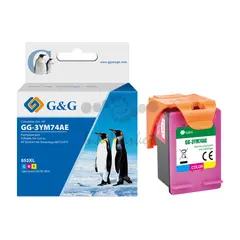 Картридж струйный G&G GG-3YM74AE 653 многоцветный (18мл) для HP DeskJet Plus Ink Advantage 6075/6475