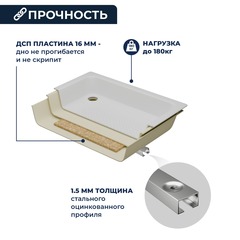 Душевой поддон прямоугольный STYLE (800x1000)