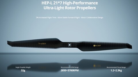 Пропеллер карбоновый HEP-L 21x7 T-Motor (пара)