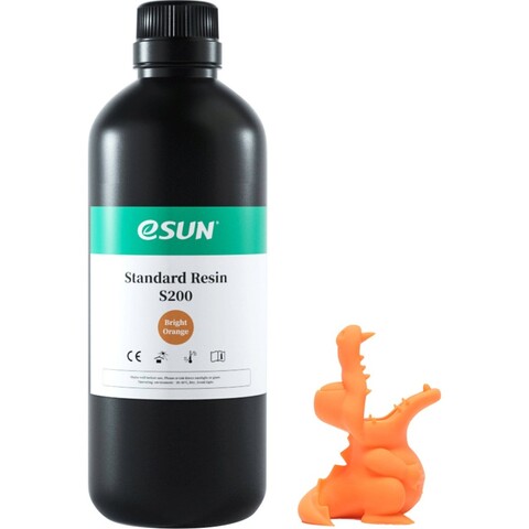 Фотополимерная смола eSUN S200 Standard Resin, 1 кг, ярко-оранжевый, S200 STANDARDRESIN-BO
